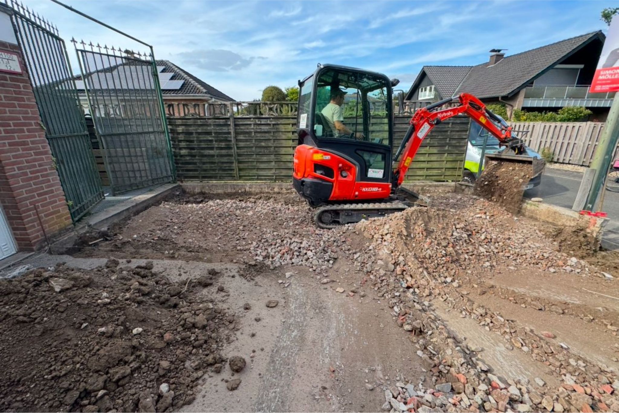 bauarbeit wird gemacht